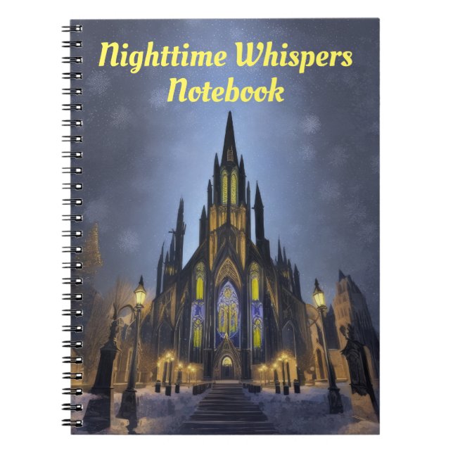 Gothic Night Cathedral Notebook (Front)