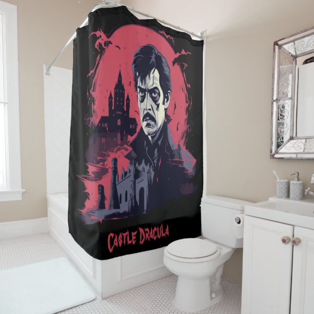 Gothic Nightmare Shower Curtain (In Situ)