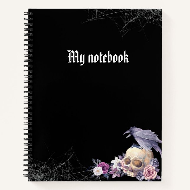 Gothic Notebook – Dark Aesthetic Journal  (Front)