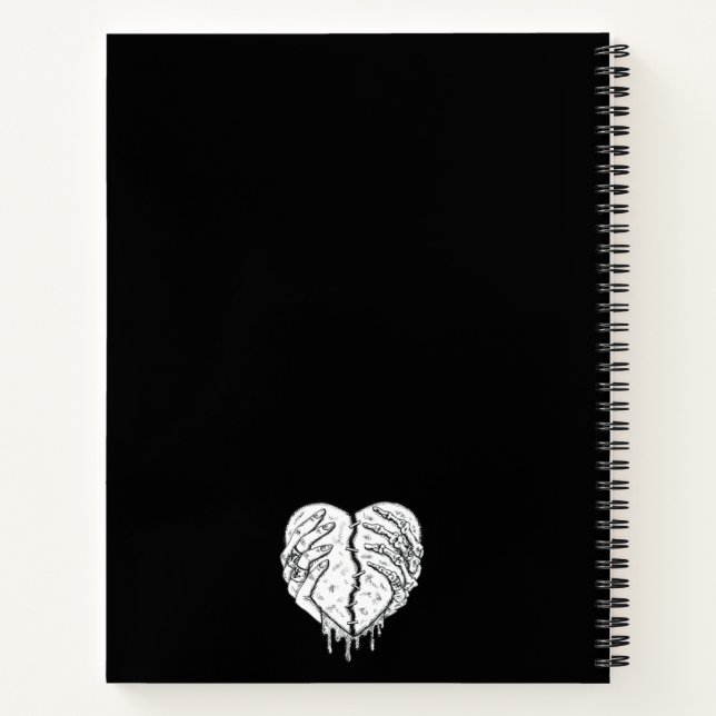 Gothic Notebook for Dark Aesthetics & Deep Ideas (Back)