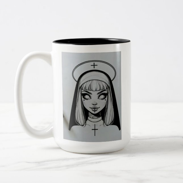 Gothic Nun Coffee Mug (Left)