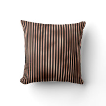 Gothic Nursery Black & Rose Gold Striped 