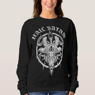 Gothic Occult Pentagram Leviathan Cross Baphomet H Sweatshirt