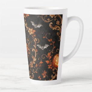 Gothic Orange Pumpkin Tall Latte Mug