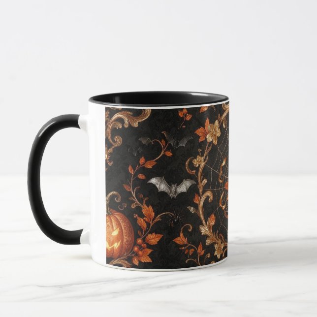 Gothic Orange Rose Combo Mug  (Left)