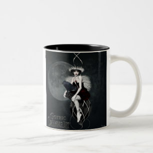 gothic ornament Two-Tone coffee mug