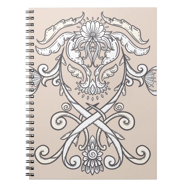 Gothic Ornamental Crest Notebook (Front)