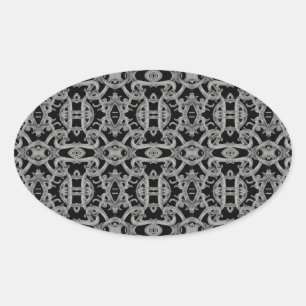 GOTHIC Oval Stickers