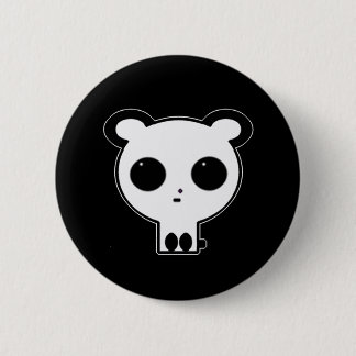 Gothic Panda Button Pin Kawaii