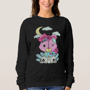 Gothic Pastel Teddy Bat Creepy Voodoo 1 Sweatshirt