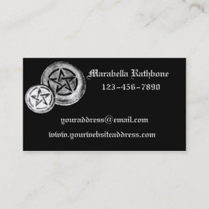 Gothic Pentacles Business Card