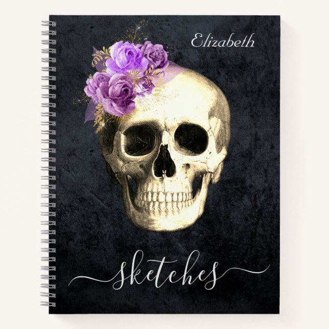 Gothic Personalised Sketch Book (Front)