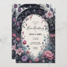 Gothic Pink Floral Garden Gate Pagan Handfasting