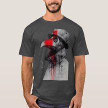 Gothic Plague Doctor Trash Polka T-Shirt