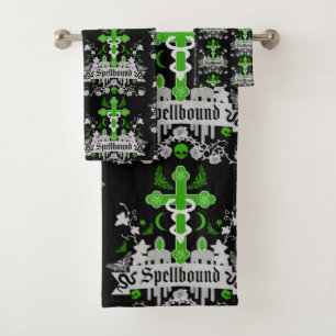 Gothic Post Punk Fashion Accessories Bath Towel Set
