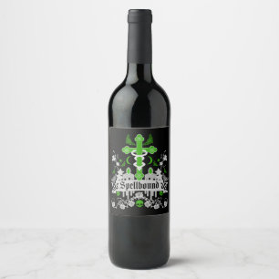 Gothic Post Punk Fashion Accessories Wine Label
