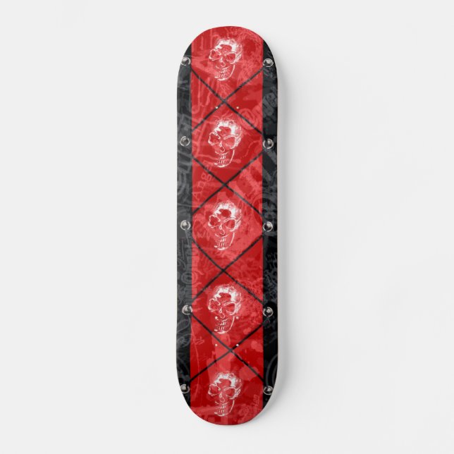 Gothic Punk Skulls Skateboard Deck (Front)