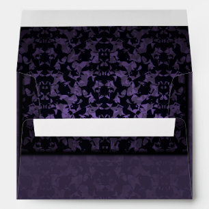 Gothic purple abstract envelope