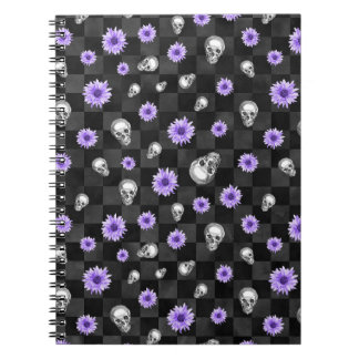 Gothic Purple Floral Note book