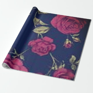 Gothic Purple Roses Tissue Paper