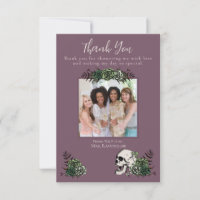 Gothic Purple Skull & Flowers Irish Bridal Shower