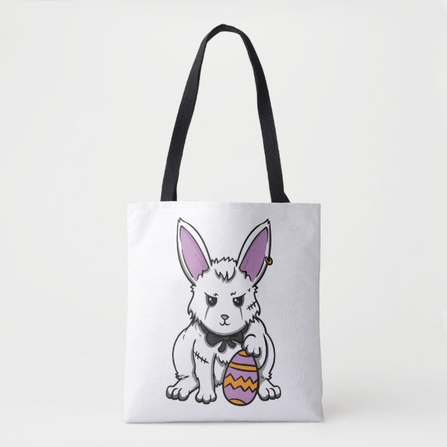 Gothic Rabbit Gothic Bunny Gothic Easter Emo Goth  Tote Bag (Front)