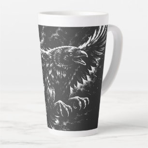 Gothic Raven – by BurnsInHell Latte Mug