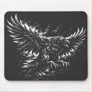 Gothic Raven – by BurnsInHell Mouse Pad