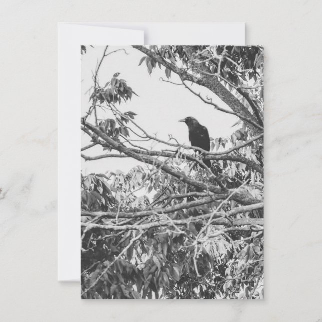 Gothic Raven Card (Front)