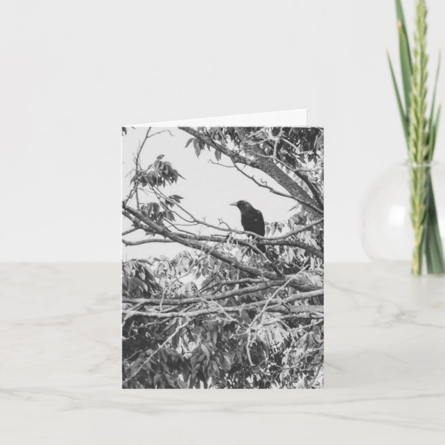 Gothic Raven Card (Front)
