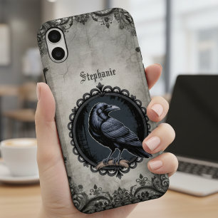 Gothic Raven Dark Academia iPhone 16 Case