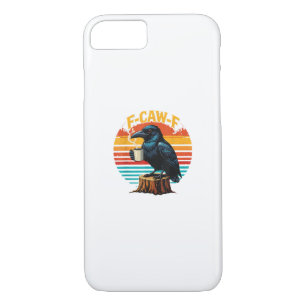 Gothic Raven Funny Halloween F-Caw-F Coffee Crow V iPhone 8/7 Case