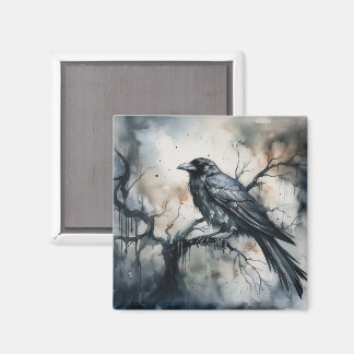 Gothic Raven  Magnet