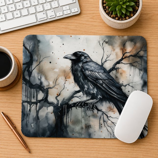 Gothic Raven  Mouse Pad (Creator Uploaded)