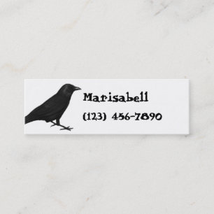 Gothic Raven Skinny Profile Card