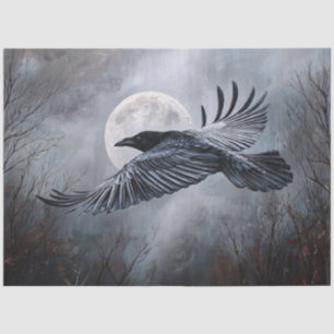 Gothic Raven Tissue Paper for Decoupage