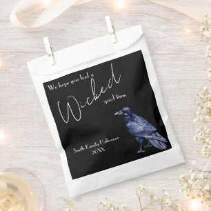 Gothic Raven Wicked Good Time Halloween Party Favour Bag