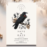Gothic Raven Winter Wedding