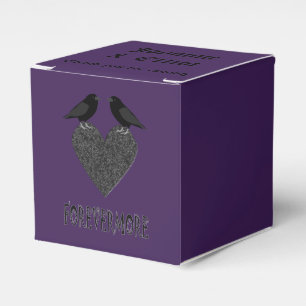 Gothic Ravens and Black Heart Custom Favour Box
