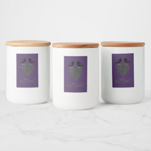 Gothic Ravens and Black Heart Food Label