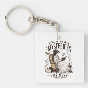 Gothic Reader Dark Academia Bookish Gift Key Ring