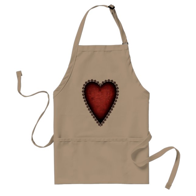 Gothic Red Heart Standard Apron (Front)