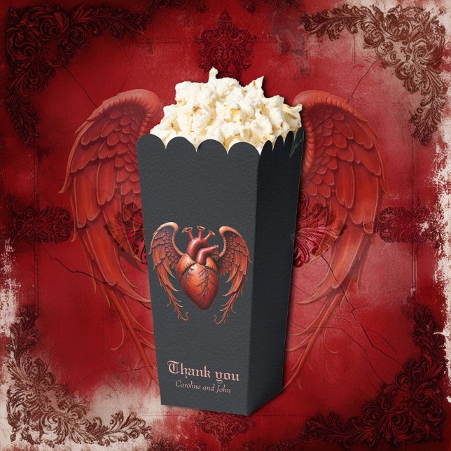 Gothic Red Heart with Roses – Dark Romantic  Favour Box (Creator Uploaded)