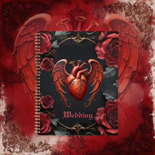 Gothic Red Heart with Roses – Dark Romantic  Planner