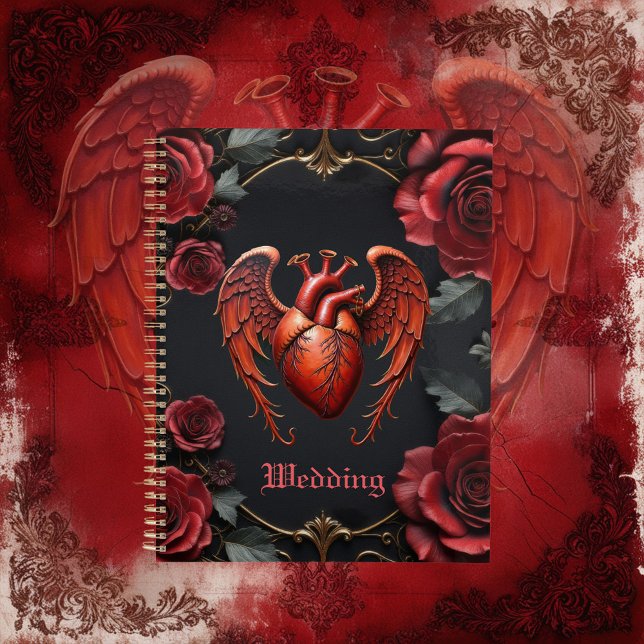 Gothic Red Heart with Roses – Dark Romantic  Planner (Creator Uploaded)