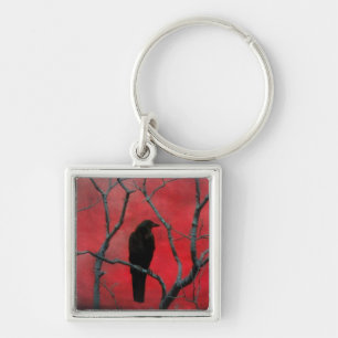 Gothic Red Key Ring