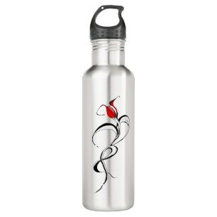 Gothic Red Rose Lady Surreal Tribal Tattoo Art 710 Ml Water Bottle