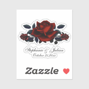 Gothic Red Roses Wedding