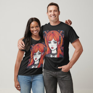 Gothic Reverie Orange Girl T-Shirt