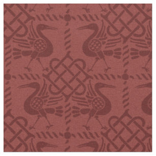 Gothic Revival Birds and Knots Fabric
